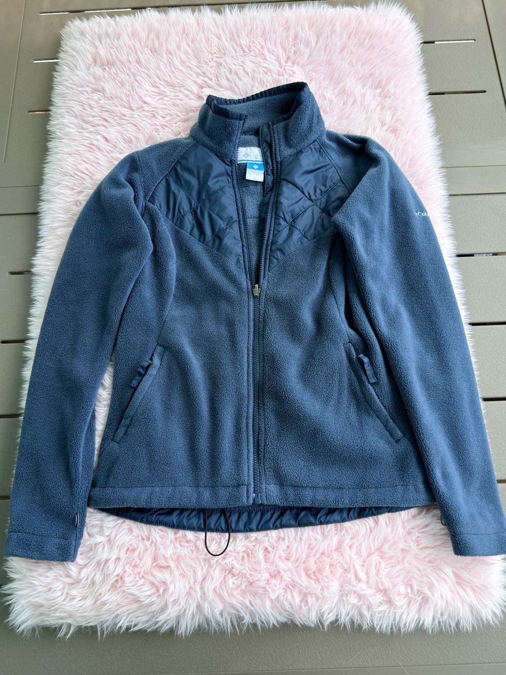 Columbia Women’s Navy Blue Fleece Jacket - Full Zip